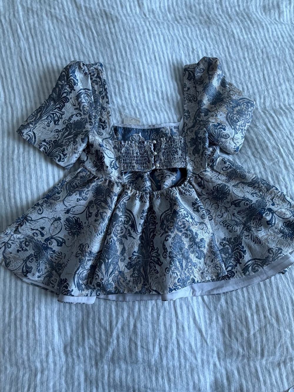 NWT Free People Blue Elegant Blouse - Picture 8 of 10